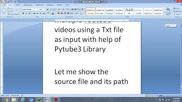 Multiple YouTube video Downloader in python