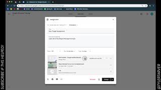 How to Add Links, Videos, and Files to Google Classroom Assignments Profile