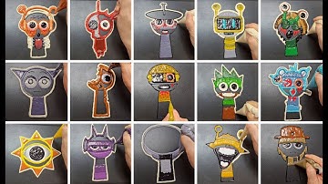 Incredibox Sprunki : Oren, Raddy, Cluker, Fun bot, Vineria, Gray, Brud... pancake art challenge