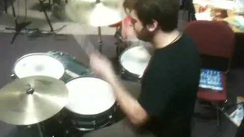 David denison drums playing beneath water