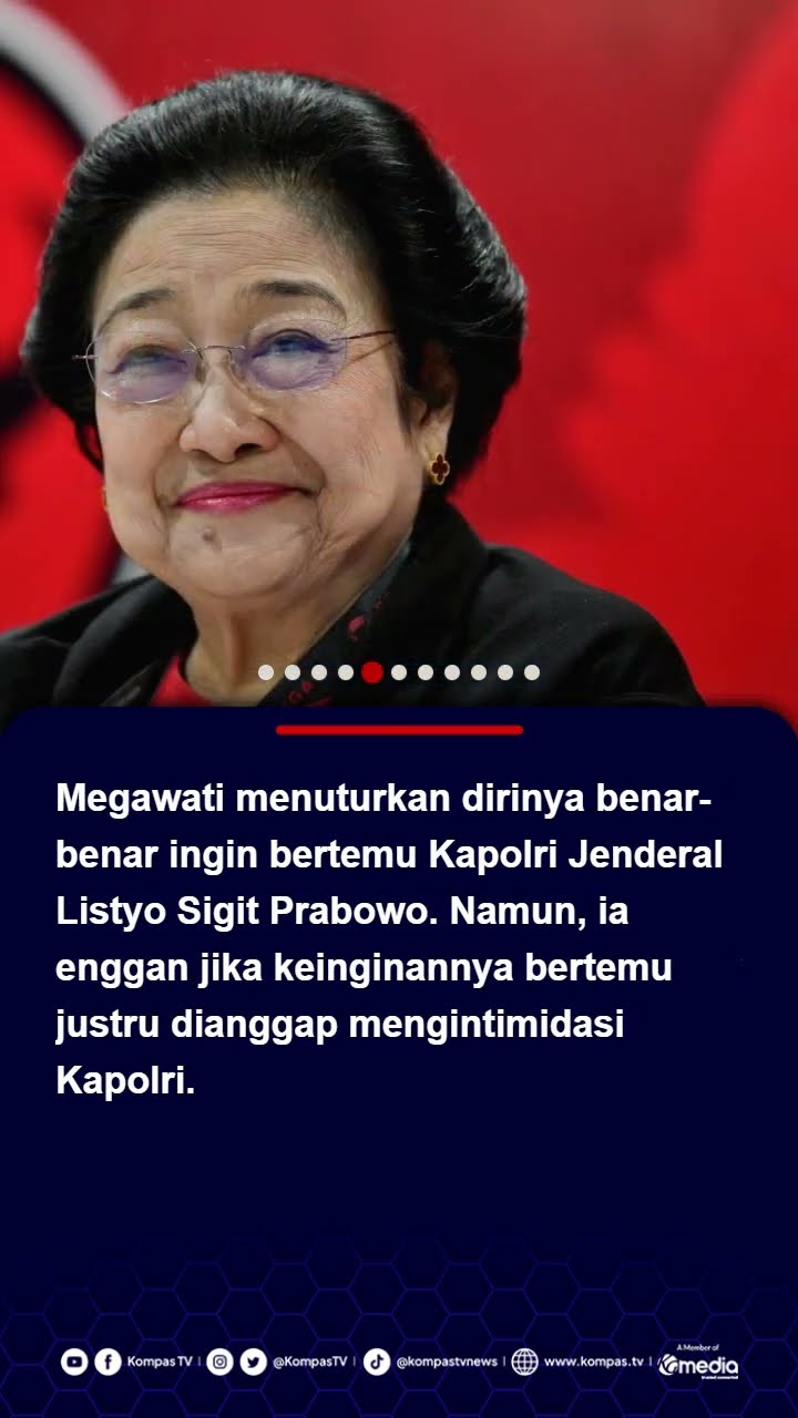 Megawati Kembali Sampaikan Ingin Bertemu Kapolri: Saya Pengen Ketemu Sigit! #megawati #kapolri