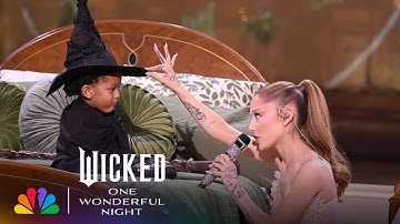 Ariana Grande Performs "Popular" with a Young Wicked Fan | Wicked: One Wonderful Night | NBC