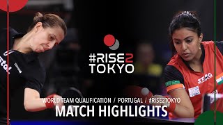 Elizabeta Samara vs Mukherjee Ayhika | 2020 World Team Qualification (R16)