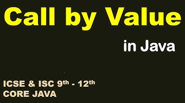 Call by Value in Java