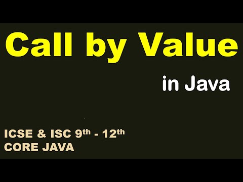 Call by Value in Java