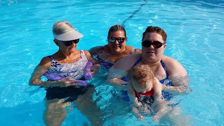 4 Generations in the pool. Odell Swaner