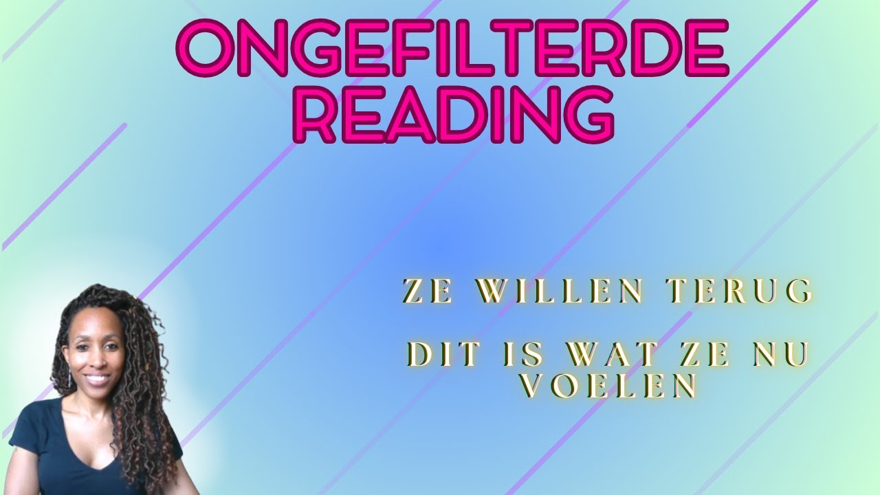Ongefilterde Tarot Reading | Ze willen terugkomen! Dit is wat ze nu voelen ✨