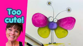 Draw a Cute Butterfly with Me! 🦋 Inspired by Wee Wing Things screenshot 4