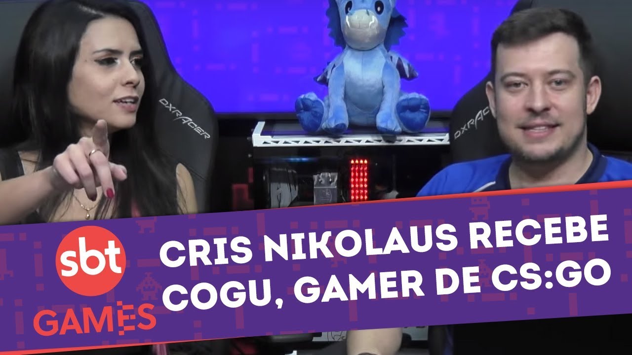 Cris Nikolaus recebe Cogu, gamer profissional de CS:GO | SBT Games ...