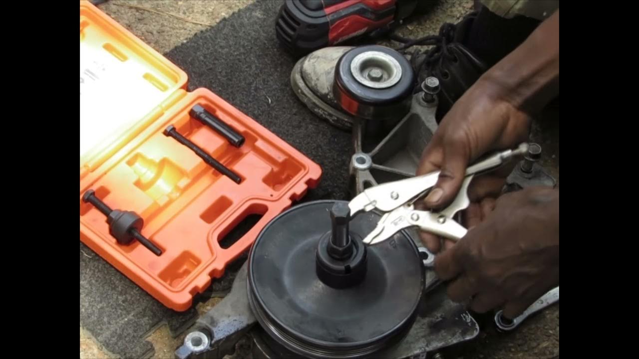 removing power steering pump GMC Yukon 1500 part 3 YouTube