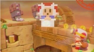 CAPTAIN TOAD: TREASURE TRACKER - FIND PIXEL TOAD! - 2 ~ WALLEYE TUMBLE TEMPLE - NO COMMENTARY screenshot 5