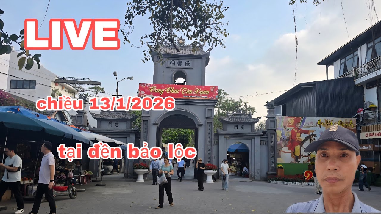 trực tiếp chiều 13/1/2026/ tại đền bảo lộc nam định
