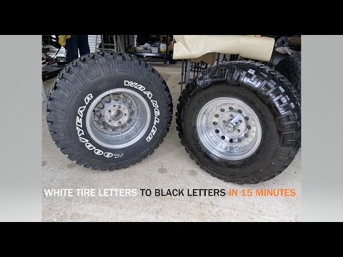 Video: Kan du fjerne hvide bogstaver fra dæk?