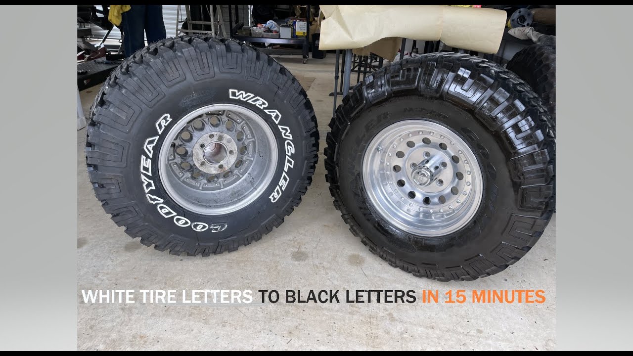 How To Blackout White Wall Tires