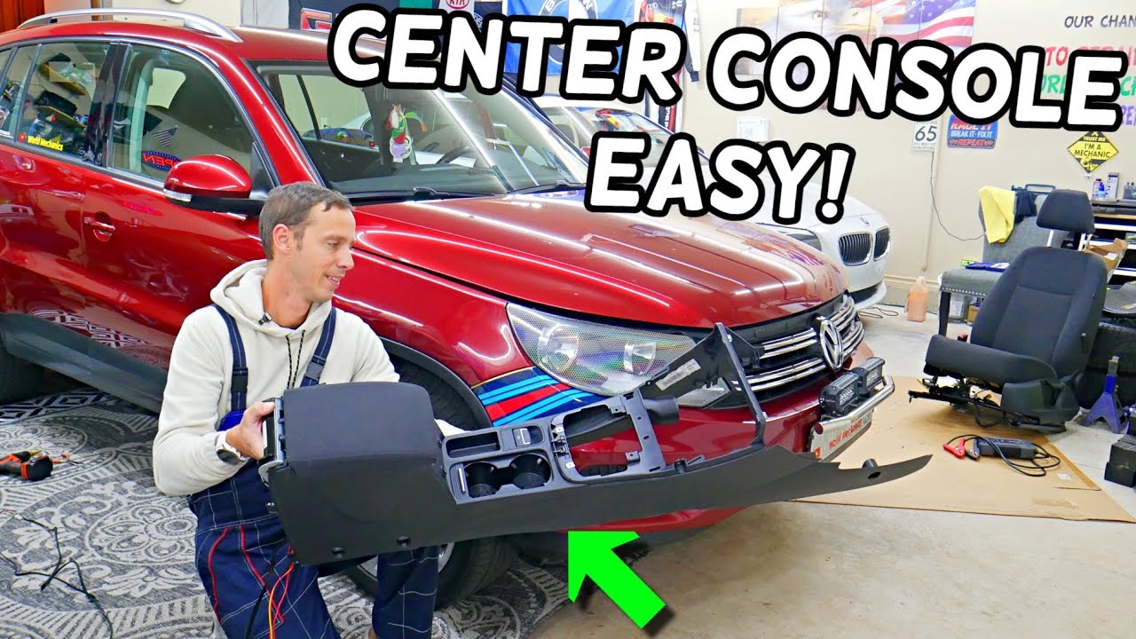VW TIGUAN CENTER CONSOLE REMOVAL REPLACEMENT 2008 2009 2010 2011 2012