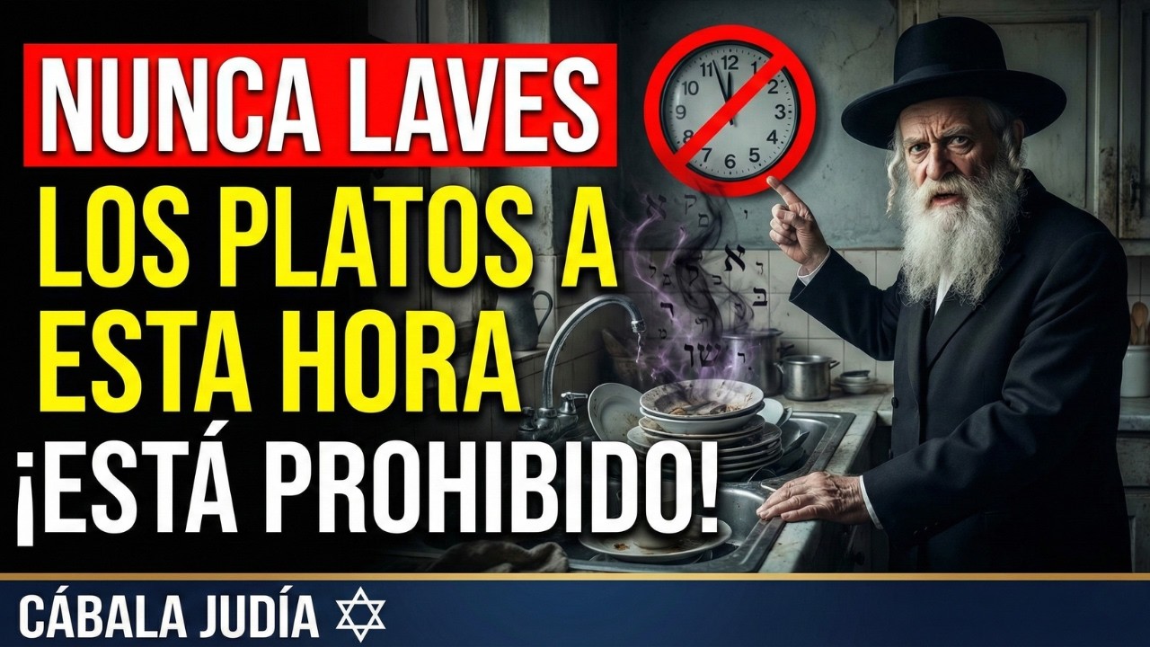 🔴NUNCA laves los platos a ESTA hora — Los antiguos rabinos judíos lo PROHIBEN por esta razón |Cábala