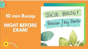 LAST MINUTE PAPER 2 REVISION GUIDE| IGCSE BIOLOGY