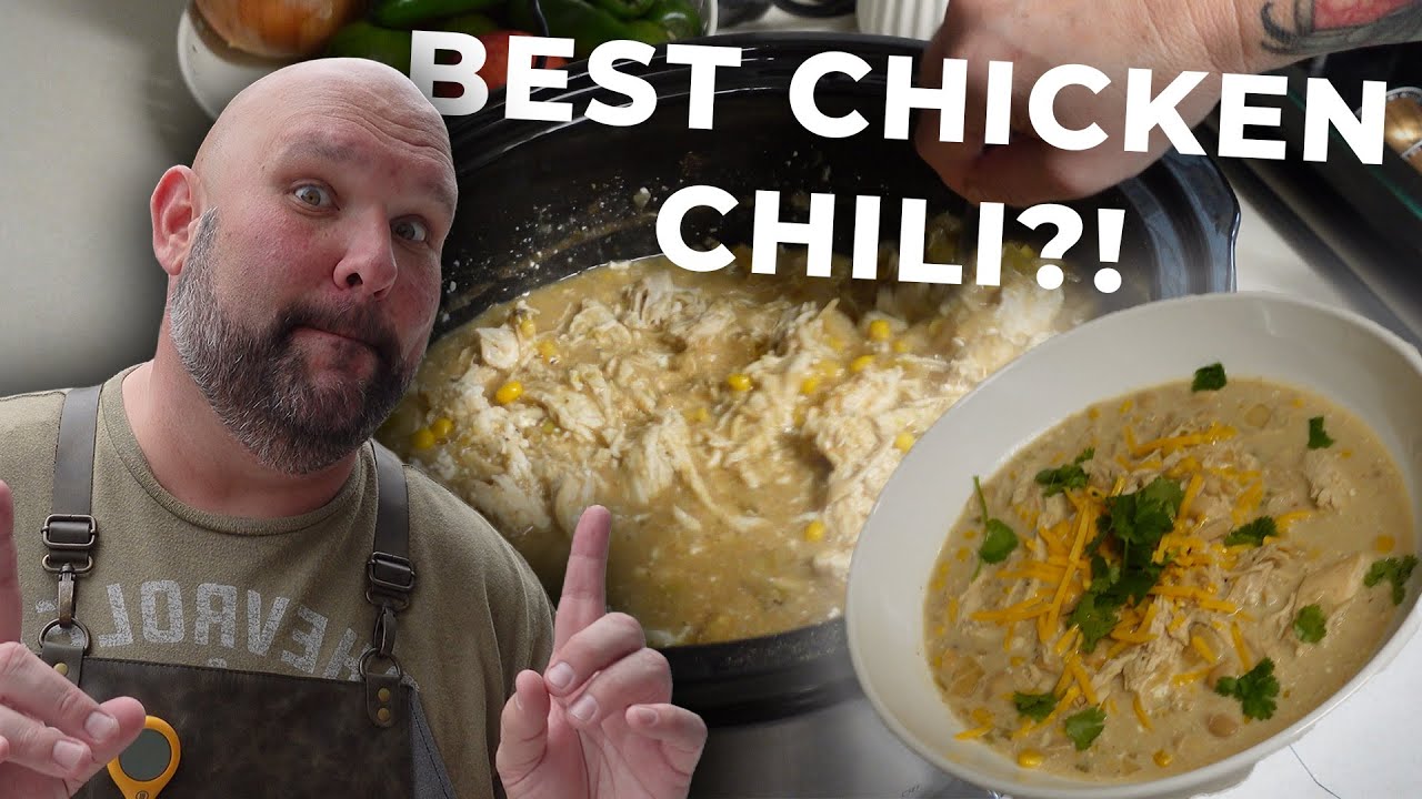 Amazing White Chicken Chili Crockpot Recipe - YouTube