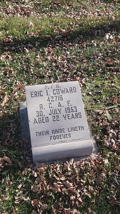 F./O. Eric I. Coward 42716 R.C.A.F. 30, July 1953 AGED 22 Years