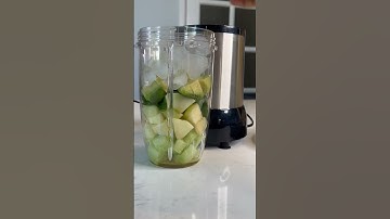 Healthy smoothie | cucumber, apple, mint leave and avocado smoothie 😋 | ASMR