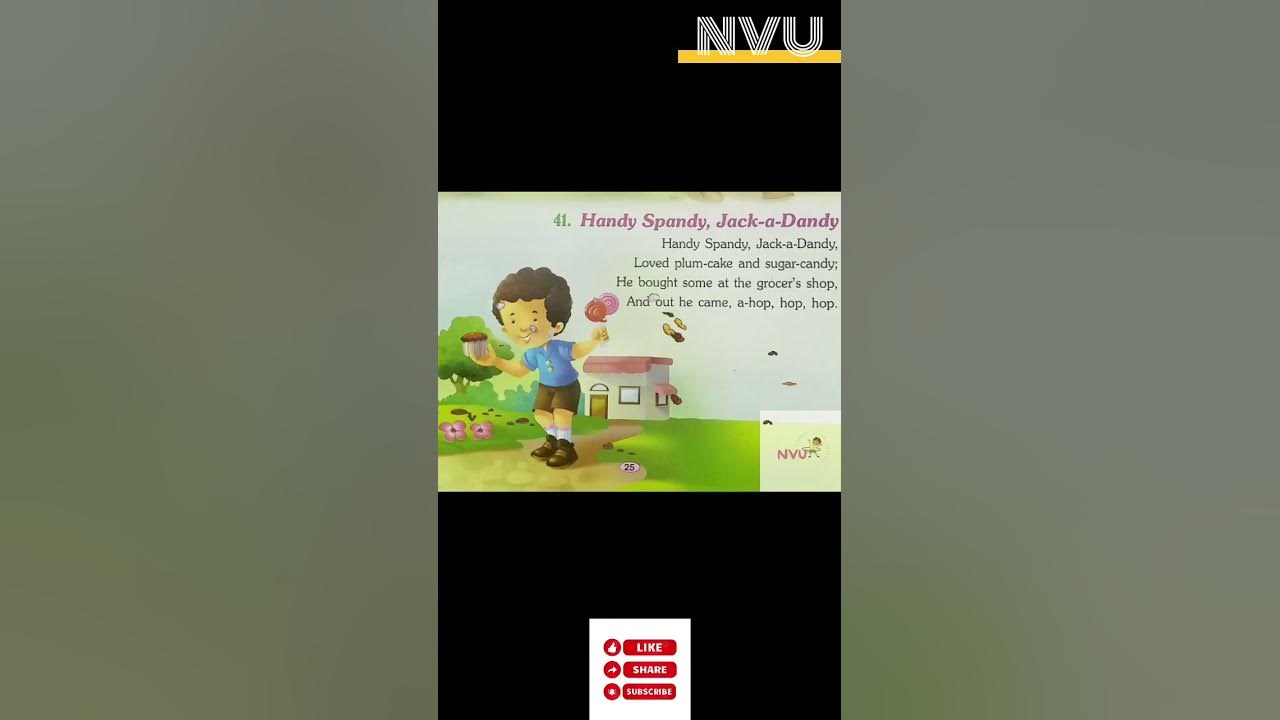 Handy Spandy Jack-a-Dandy | Fun Nursery Rhyme for Kids | #FunWithPoems ...