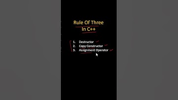 Rule of Three in C++ | Programming Interview Question | C++ Tutorial  #cplusplus #cpp #coding