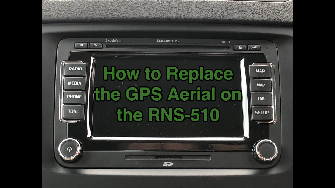 How to Easily Replace GPS Aerial on Skoda (VW RNS-510) - YouTube
