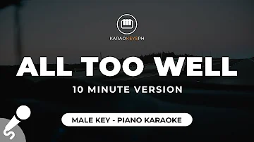 All Too Well (10 Minute Version) - Taylor Swift (Male Key - Piano Karaoke)