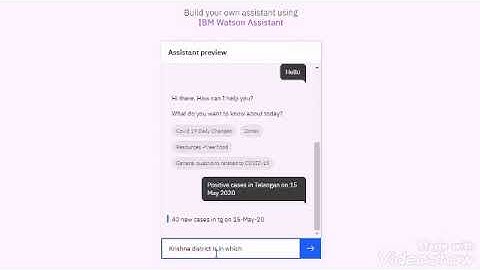 Coronabot - Chatbot created using IBM Watson Assistant and Python #chatbot #api #COVID19