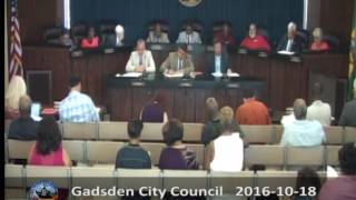 Gadsden City Council Meeting 2016-10-18