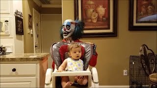 Toddler Doesn’t Flinch When Dad Wears Scary Halloween Masks