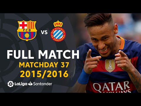 FC Barcelona vs RCD Espanyol (5-0) J37 2015/2016 - FULL MATCH
