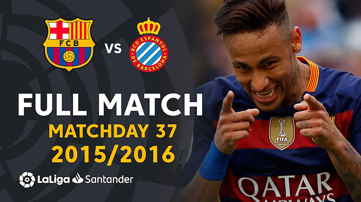 FC Barcelona vs RCD Espanyol (5-0) J37 2015/2016 - FULL MATCH