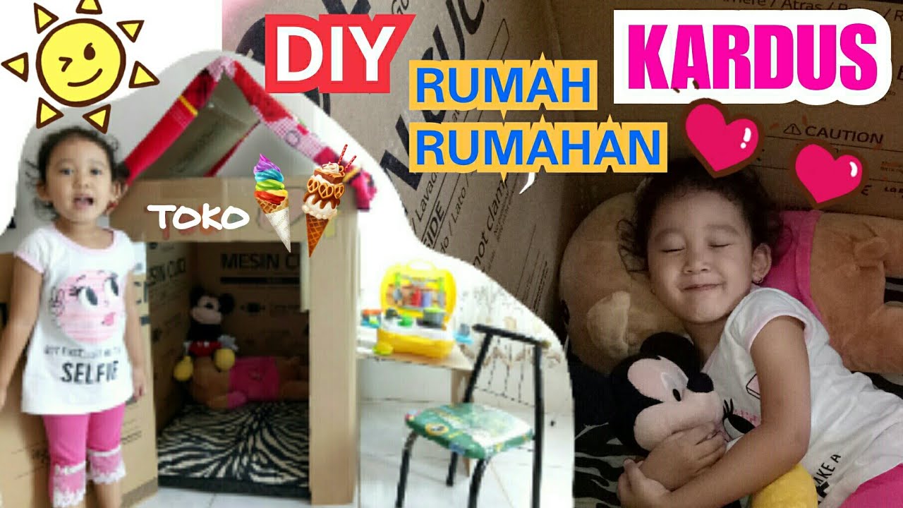 DIY Membuat Rumah Rumahan Dari Kardus Bekas YouTube