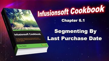 Infusionsoft Cookbook - Chapter 6.1 - Segmenting By Last Purchase Date