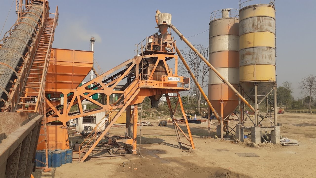 concrete mix plant YouTube