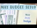 May 2021 Budget Setup // Setting up my budget planner for May 🌻