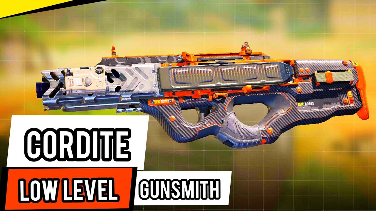 Best LOW LEVEL Cordite gunsmith loadout COD Mobile YouTube