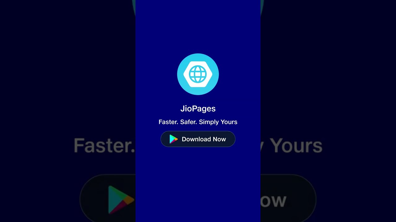 JioPages | Web Browser | Dark & Light Theme