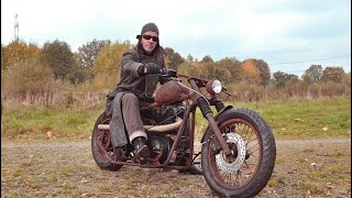 Vintage Old Time Bobber Motorcycles