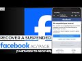 🚫 Facebook Account/Page SUSPENDED or DISABLED? 3 Methods to Regain Access
