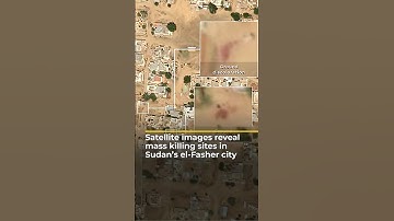 Satellite images reveal mass killing sites in Sudan’s el-Fasher city | AJ #shorts