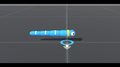 funny AI worm in unity
