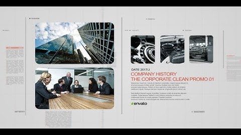 The Corporate Clean Promo | After Effects Template | Video Displays