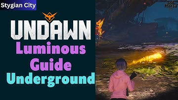 Luminous Guide Underground Tunnel Undawn Guide Stygian City