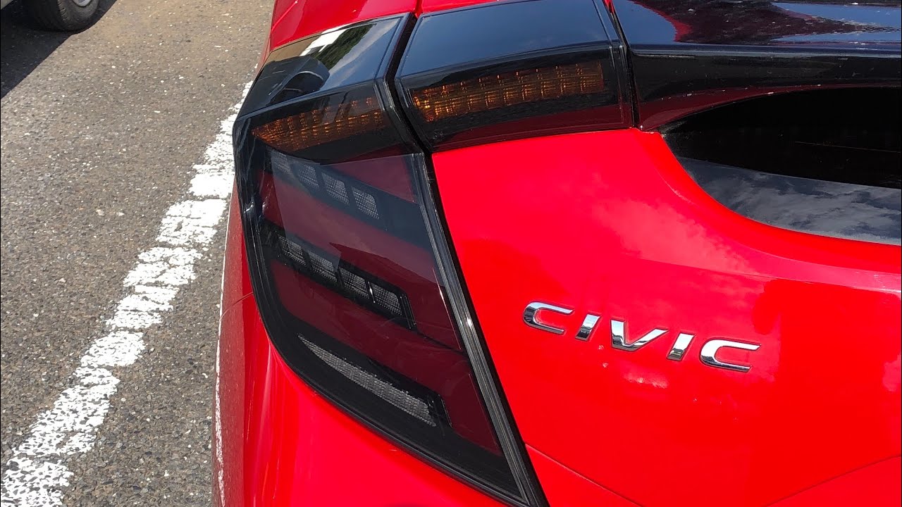 シビックハッチバック Fk7 激安テールランプに交換しました Youtube