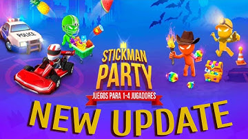 Stickman Party NEW GAMES Gameplay 2022 Walkthrough 4 players ( android / ios )