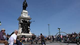 Quebec City Street Performer | Monument Samuel de Champlain | Canada | 4K