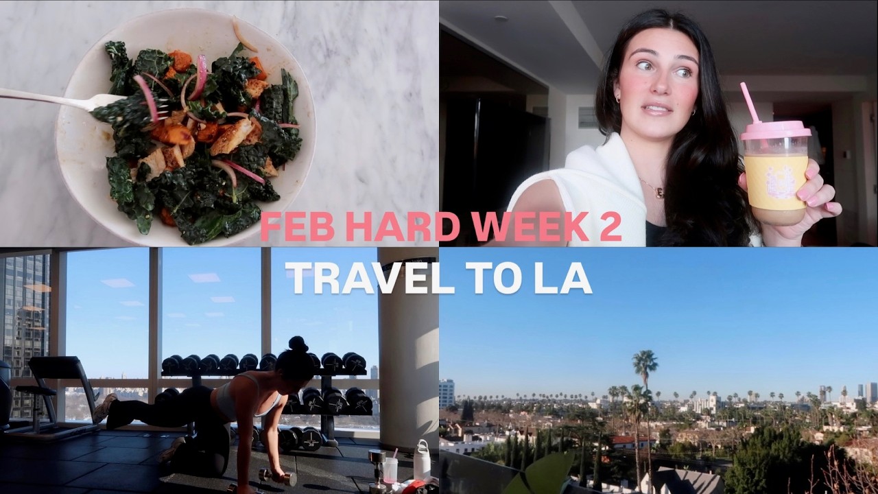 Week of workouts + travel to LA | Pilates, Coffee Runs, NBA All-Star