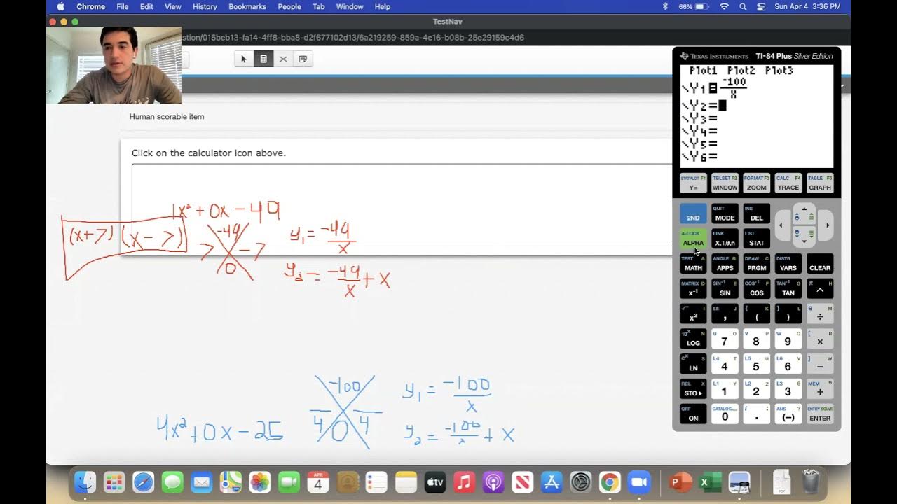 Factoring Special Cases with the Calculator - YouTube